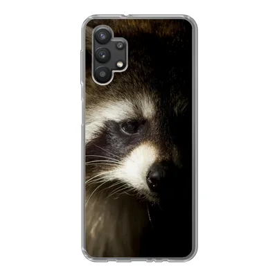 Produktbild von MuchoWow® Handyhülle Schutzhülle Hülle für Samsung Galaxy A32 5G Waschbär - Wilde Tiere - Schwarz Silikon Softcase Handy Hülle - Softcase