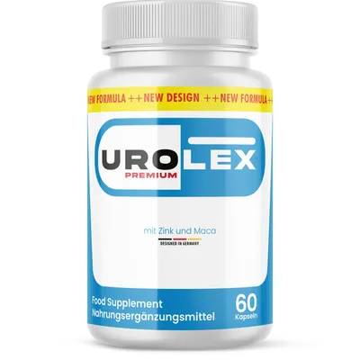 Produktbild von Urolex Premium Kapseln | für mehr Leidenschaft | mit L-Arginin, L-Citrullin und Maca | 60 Kapseln Inhalt