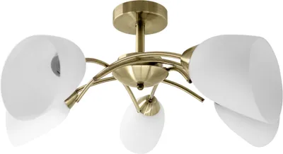 Produktbild von Activejet Deckenleuchte NIKITA 5P Patyna Weiß Metall Glas 200 W