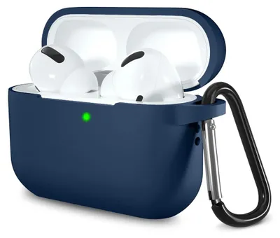 Zdjęcie produktu dla Techsuit Silikonowe etui do AirPods Pro 1 2 ultracienkie, - granatowe