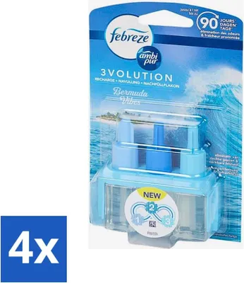 Obrázok produktu pre Ambi Pur 3volution - náplň Bermuda Vibes - osviežovač vzduchu - 20 ml - hodnotné balenie - 4 kusy