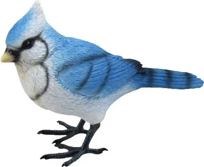 Produktbild von Dekofigur Vogel 10,5 x 13 cm blau weiß