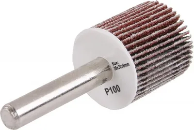 Produktbild von Molatrade Fächerscheibe 20 x 20 mm Ø 6 mm P100 auf Schaft