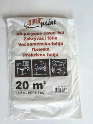 Image de Film de protection HDPE, translucide, 5 µm, 4 x 5 m