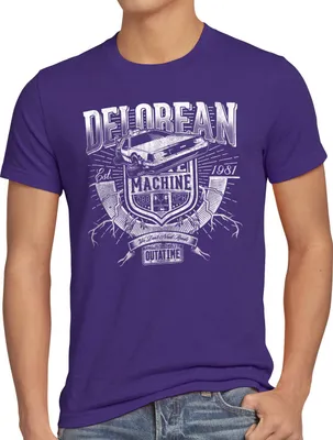 Produktbild von style3 Outa Time T-Shirt Herren zukunft delorean zeitreise