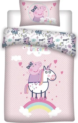 Produktbild von Peppa Pig Bettbezug Unicorn 140 x 200 cm Baumwolle