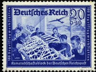 Produktbild von Briefmarken Deutsches Reich 1939 Mi 711 mit Falz Kameradschaftsblock