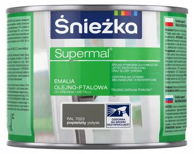 Produktbild von Öl-Phthalat-Emaille für Holz und Metall, RAL 7023 Asche, glänzend, 0,2 L