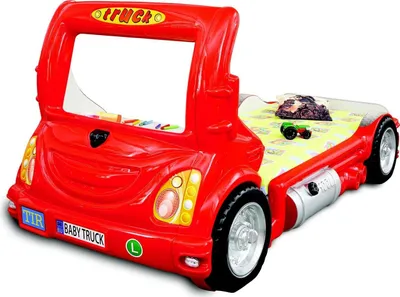 Produktbild von LKW Auto Truck Kinder Kinderbett Jugendbett Bett Betten Kindermöbel Neu rot