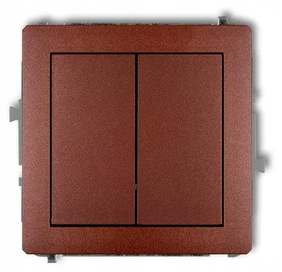 Produktbild von Karlik DECO 9DWP-10.21 Doppelwippschalter Braun Metallic