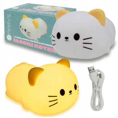 Image de Veilleuse LED RVB Chat mignon