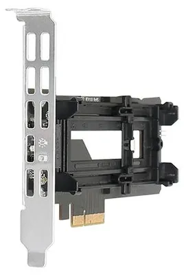 Produktbild von Icy Dock MB987M2P-1B, PCIe, M.2, Schwarz, Silber, Passiv, 32 Gbit/s, 0 - 60 °C