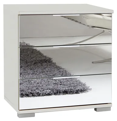 Immagine prodotto di Comodino Easy Plus 52x38x56 cm Colore a scelta: bianco / Specchio