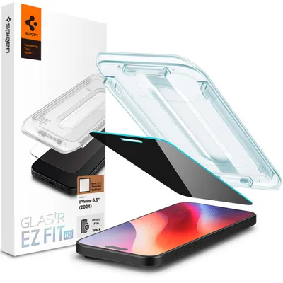 Zdjęcie produktu dla Spigen Glass Tr Ez Fit Hd (Privacy) 1 Pack, Transparency - Iphone 16 Pro