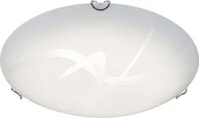 Image de Rabalux 3258 Plafonnier Soley LED LED 12 Métal Verre blanc