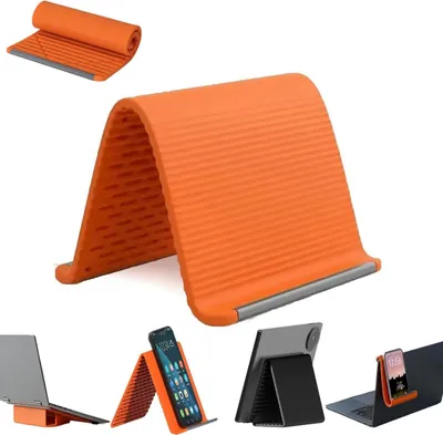 Produktbild von Flexibler, faltbarer Handyhalter aus Silikon