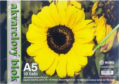 Obrázek produktu pro Akvarelový blok A5, čistý, 10 listů
