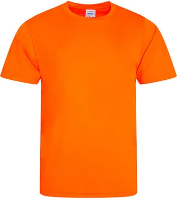 Immagine prodotto di Just Cool JC020 | Uomo Cool Smooth T / fattore di protezione UV 30+ - Colore: Arancione elettrico - Taglia: XL
