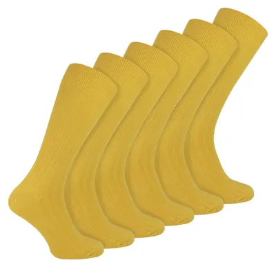 Produktbild von 6er Pack Herren Socken Gerippt Baumwolle | Sock Snob | Socken mit Komfortbund