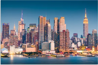 Produktbild von MuchoWow® Poster New York - Wasser - Manhattan 180x120 cm - Fotoplakat