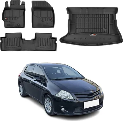 Produktbild von OMAC Fußmatten & Kofferraumwanne Set für Toyota Auris 2006-2013 Gummi Schwarz 4x