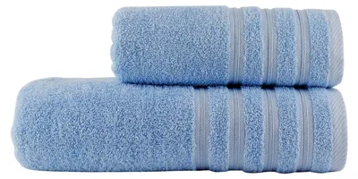 Produktbild von Frottier Handtuch Set Viva 2 tlg. 50x100 und 70x140cm hellblau