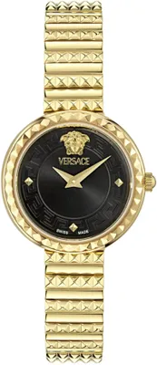Produktbild von Versace VEDFA0524 Greca Goddess Petite schwarz gold Edelstahl Damen Uhr NEU