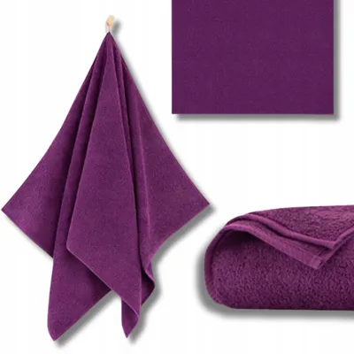 Produktbild von Handtuch - 100% Baumwolle - 500 g/m2 - 30x50 cm - Extra Saugfähig - Violett - hohe Grammatur - KIWI2