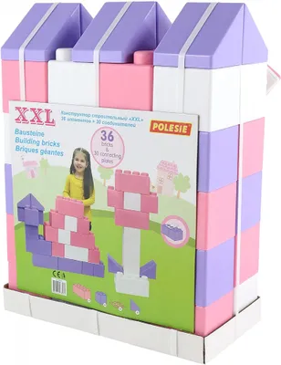 Zdjęcie produktu dla Klocki konstrukcyjne XXL 36-elementowe dla dziewczynek, z 30 połączeniami