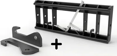 Produktbild von Joma-Tech Adapter von Radlader auf Euroaufnahme, Schnellwechsler (30x30x250mm) mechanische Verriegelung
