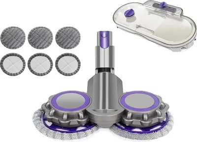 Produktbild von Elektrischer Mop-Kopf, ABS-Kunststoff, kompatibel mit den Staubsaugermodellen V7 V8 V10 V11 V15, ermöglicht Nass- und Trockenreinigung, mühelose Installation, langlebig und strapazierfähig