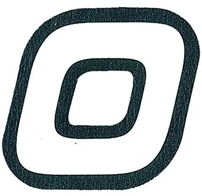 Image de adhésif Numero 0 blanc
