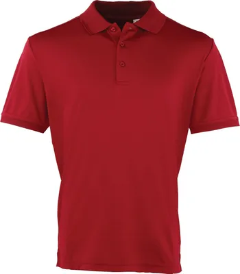 Produktbild von Premier - "Coolchecker" Poloshirt für Herren kurzärmlig RW4401 (3XL) (Burgunder)