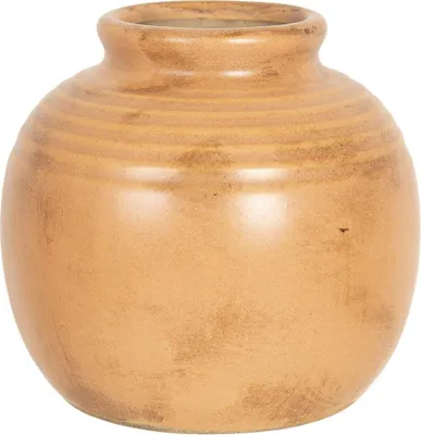 Produktbild von Clayre & Eef Vase 8 cm Braun Gelb Keramik