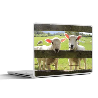 Produktbild von MuchoWow® Laptop Aufkleber Sticker Cover Schafe - Tiere - Bauernhof 32.5x23.5 cm - Sticker für Laptop - Selbstklebend