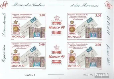Produktbild von Briefmarken Monaco 1999 Mi 2441B Kleinbogen (kompl.Ausg.) postfrisch Briefmarkenausstellung