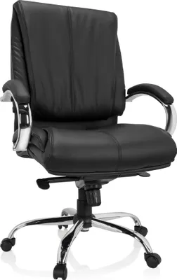 Produktbild von hjh OFFICE XXL Drehstuhl XXL H 100 Bürostuhl gepolstert bis 150 kg belastbar mit Armlehnen Kunstleder für Büro, Zuhause