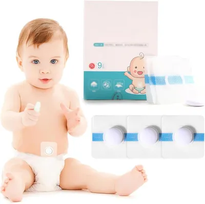 Imagen del producto de Apósitos para el ombligo, 9 unidades, impermeables, hipoalergénicos, para bebés