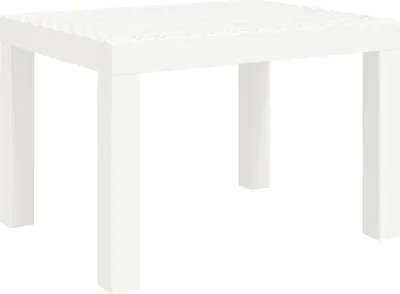 Obrázok produktu pre vidaXL Záhradný stôl biely 59x47x40 cm PP
