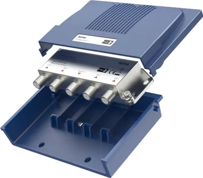 Zdjęcie produktu dla Hama 00205290, Rozdzielacz kabli, 950 - 2500 MHz, Niebieski, Srebrny, Metal, Plastik, 3,5 dB, 1 szt.