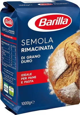 Produktbild von 12x Barilla Semola Di Grano Duro Rimacinata Hartweizengries 1kg