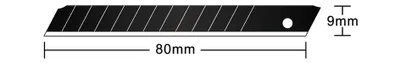 Obrázek produktu pro Hansa 41-1311.701 10 Hansa Ersatzklingen Cuttermesser-Klingen schwarz 9 mm