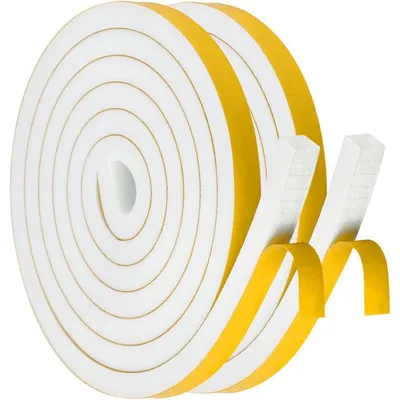 Immagine prodotto di Nastro adesivo in spugna, 4 metri, 12 mm x 10 mm, bianco, 2 rotoli