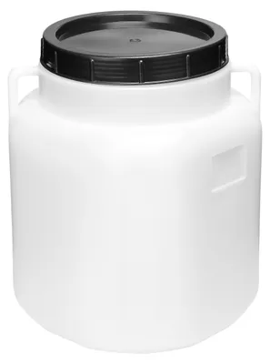 Produktbild von Garronda 30L Plastikfass BPA-freies quadratisches Fass und Behälter mit Deckel GD-0088, Weiß