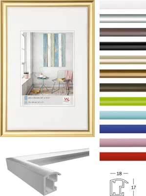 Produktbild von Walther Trendstyle schwarz 20x30 Kunststoff                KP030B