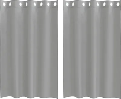 Obrázek produktu pro Voálové záclony s průchodkami 2 ks Světle šedá 140x175 cm
