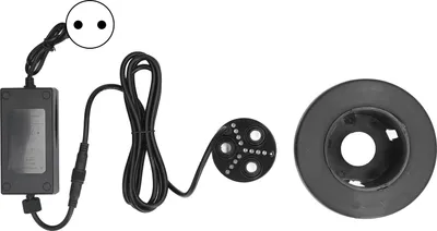 Image de Brumisateur ultrasonique à 3 têtes avec lumière colorée pour humidifier les vases de rocailles 110?240V EU Plug