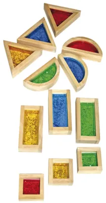 Zdjęcie produktu dla EDUPLAY 120-159 Klocki z brokatem, kolorowe, 16 sztuk (1 zestaw)