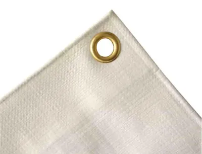 Immagine prodotto di Telo impermeabile, telo copertura 280 g/m², bianco, resistente all'acqua e agli strappi, 8x14 (112m²)