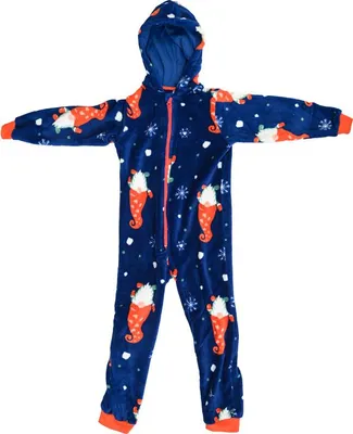 Zdjęcie produktu dla Kombinezon dziecięcy CHRISTMAS ONESIE niebieski - różne rozmiary Wielkość: 122 - 128